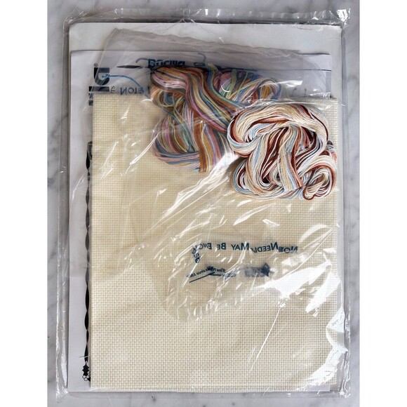 Bucilla Nativity Scene Christmas Holiday Counted Cross Stitch Kit 14" x 10" - Picture 3 of 3